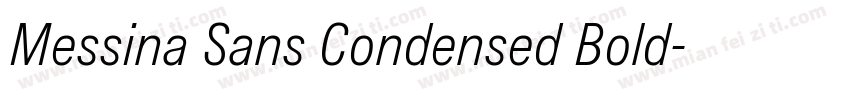 Messina Sans Condensed Bold字体转换
